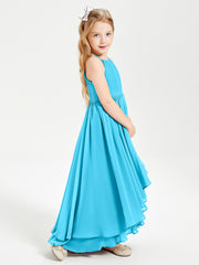 Asymmetrical Chiffon Junior Bridesmaid Dresses Pool