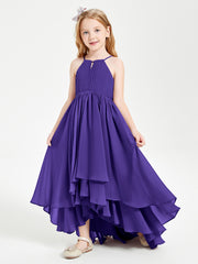 Asymmetrical Chiffon Junior Bridesmaid Dresses Regency