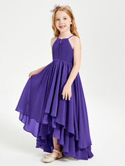 Asymmetrical Chiffon Junior Bridesmaid Dresses Regency