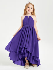 Asymmetrical Chiffon Junior Bridesmaid Dresses Regency
