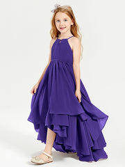Asymmetrical Chiffon Junior Bridesmaid Dresses Regency