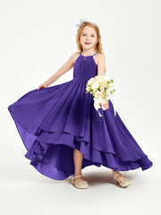Asymmetrical Chiffon Junior Bridesmaid Dresses Regency