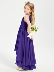 Asymmetrical Chiffon Junior Bridesmaid Dresses Regency
