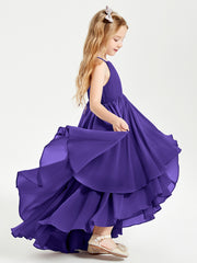 Asymmetrical Chiffon Junior Bridesmaid Dresses Regency