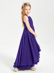 Asymmetrical Chiffon Junior Bridesmaid Dresses Regency