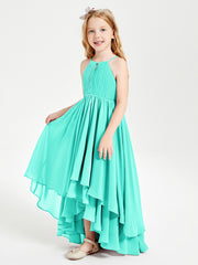 Asymmetrical Chiffon Junior Bridesmaid Dresses Spa