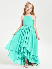 Asymmetrical Chiffon Junior Bridesmaid Dresses Spa