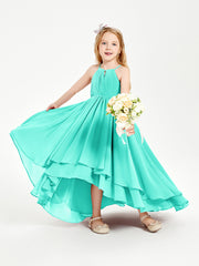 Asymmetrical Chiffon Junior Bridesmaid Dresses Spa