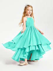 Asymmetrical Chiffon Junior Bridesmaid Dresses Spa