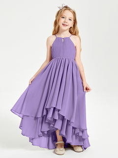 Asymmetrical Chiffon Junior Bridesmaid Dresses Tahiti