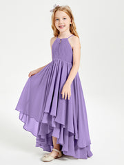 Asymmetrical Chiffon Junior Bridesmaid Dresses Tahiti