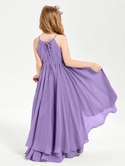 Asymmetrical Chiffon Junior Bridesmaid Dresses Tahiti