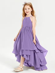 Asymmetrical Chiffon Junior Bridesmaid Dresses Tahiti