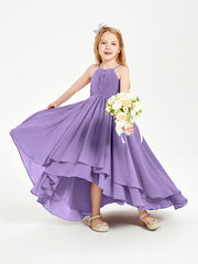 Asymmetrical Chiffon Junior Bridesmaid Dresses Tahiti