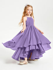 Asymmetrical Chiffon Junior Bridesmaid Dresses Tahiti