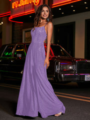 A-line Square Floor length Jersey Gown Tahiti