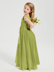 Boho Long Chiffon Bridesmaid Gown Clover