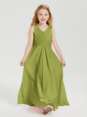 Boho Long Chiffon Bridesmaid Gown Clover