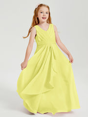 Boho Long Chiffon Bridesmaid Gown Daffodil