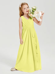 Boho Long Chiffon Bridesmaid Gown Daffodil