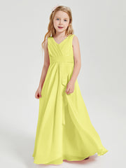 Boho Long Chiffon Bridesmaid Gown Daffodil