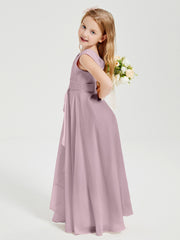 Boho Long Chiffon Bridesmaid Gown Dusk