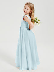Boho Long Chiffon Bridesmaid Gown Mist