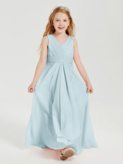 Boho Long Chiffon Bridesmaid Gown Mist