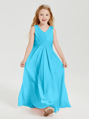 Boho Long Chiffon Bridesmaid Gown Pool