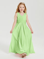 Boho Long Chiffon Bridesmaid Gown Sage