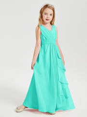 Boho Long Chiffon Bridesmaid Gown Spa