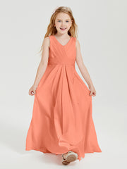 Boho Long Chiffon Bridesmaid Gown Sunset