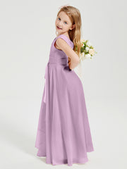 Boho Long Chiffon Bridesmaid Gown Wisteria
