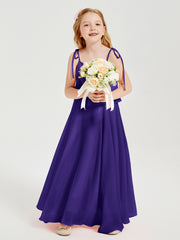 Chiffon Junior Bridesmaid Dresses Long Cascading Skirt Regency