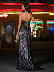 Sweetheart Sheath Flower Appliqued Tulle Gown Candy Pink Plus Size