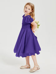 Chiffon Tea Length Junior Bridesmaid Dresses Regency