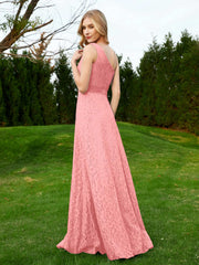 One Shoulder Sleeveless Lace Dress With Sash Flamingo Plus Size