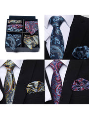 6 Piece Tie Pocket Square Set Series 4