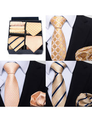 6 Piece Tie Pocket Square Set Series 4