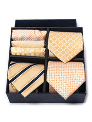 6 Piece Tie Pocket Square Set Series 4