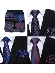 6 Piece Tie Pocket Square Set Series 4