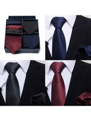 6 Piece Tie Pocket Square Set Series 4