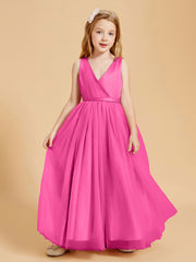 Tulle Junior Bridesmaid Dresses Satin Top Azalea