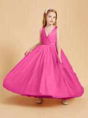 Tulle Junior Bridesmaid Dresses Satin Top Azalea