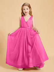 Tulle Junior Bridesmaid Dresses Satin Top Azalea