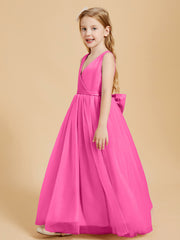 Tulle Junior Bridesmaid Dresses Satin Top Azalea