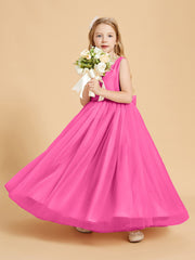 Tulle Junior Bridesmaid Dresses Satin Top Azalea