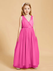 Tulle Junior Bridesmaid Dresses Satin Top Azalea