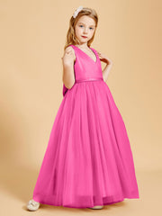 Tulle Junior Bridesmaid Dresses Satin Top Azalea