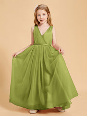 Tulle Junior Bridesmaid Dresses Satin Top Clover